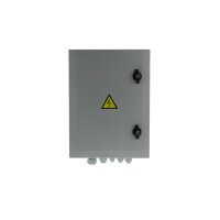 Solvido SOL-IQbox-plus-B Kamera Anschlusskasten für Videoüberwachung mit Steckdose Blitzschutz, 400x300x210mm