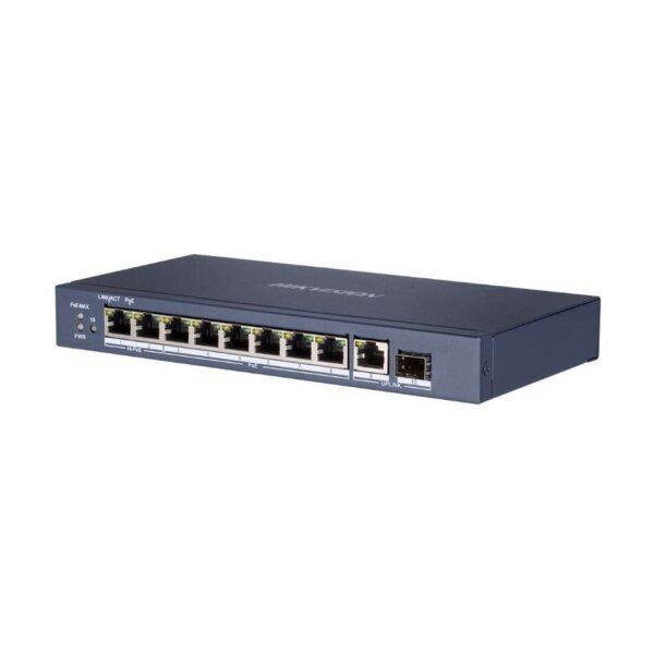Hikvision DS-3E0510HP-E(O-STD) Ethernet Switch, unmanaged, 9x RJ45, 1x SFP, PoE 120W, 54VDC
