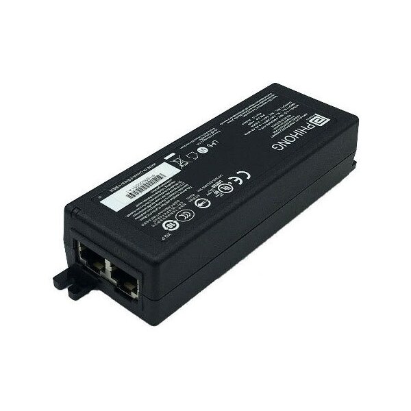 Phihong POEA30U-1ATE PoE Midspan, 1 Port, IEEE802.3at, Gigabit, 30W, geschirmt, C14, 100-240VAC