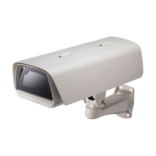 Hanwha Vision SHB-4301H2 Wetterschutzgehäuse, Aluminum, Wandarm, Heizung, Lüfter, 230VAC, IP66, Ivory