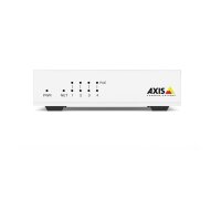 AXIS D8004 UNMANAGED POE SWITCH Fast Ethernet Switch, Layer2, 4 Ports mit PoE+, 1 Uplink, 60W PoE Budget