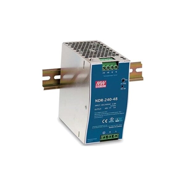jetrics power NDR-240-48 DIN RAIL Netzteil Netzgerät für Hutschienenmontage 230VAC Eingang, 48VDC Ausgang max. 240W