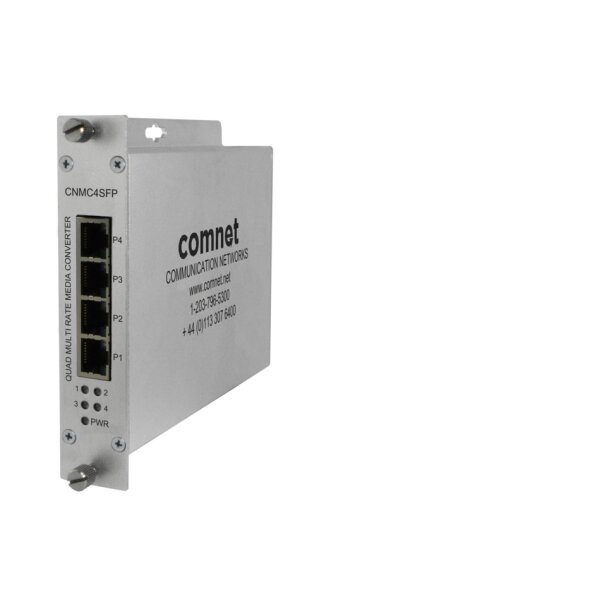 ComNet CNMC4SFP Medienkonverter, 1xSFP, 4xRJ45, Quad 100/1000Mbps
