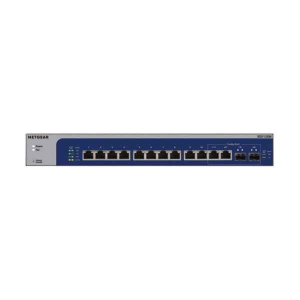 Netgear XS512EM-100EUS Smart Managed Plus 12x10Gb Ports, 2 x SFP+, Interne Stromversorgung