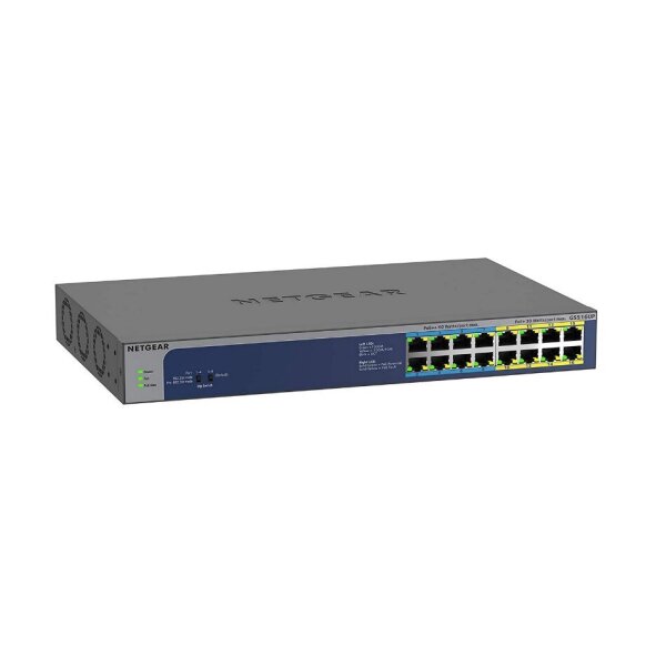 Netgear GS516UP-100EUS 16-Port Gigabit Ethernet unmanaged PoE ++ Switch, 380W