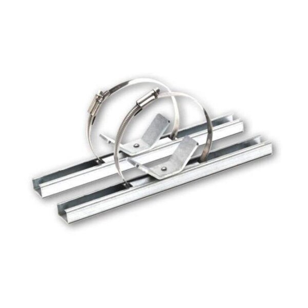 Solvido SOL-WST-MB-30-E Mastbefestigung 30cm für SOL-IQbox-Edelstahl Serie Set (2 Stck.)