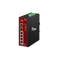 IFS MC352-4P-2S-V2 Medienkonverter, Unmanaged, 4x RJ45, 2x SFP, 48VDC, PoE 30 W