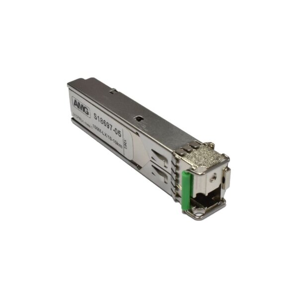AMG Systems SFP-SM-100M-BX20-55 SFP, 100Mb/s, Einfaser, Singlemode, 20km Reichweite, (Tx: 1550 nm, Rx: 1310 nm), LC