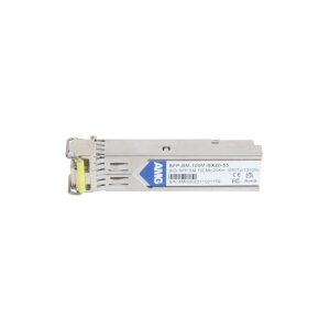 AMG Systems SFP-SM-100M-BX20-55 SFP, 100Mb/s, Einfaser, Singlemode, 20km Reichweite, (Tx: 1550 nm, Rx: 1310 nm), LC