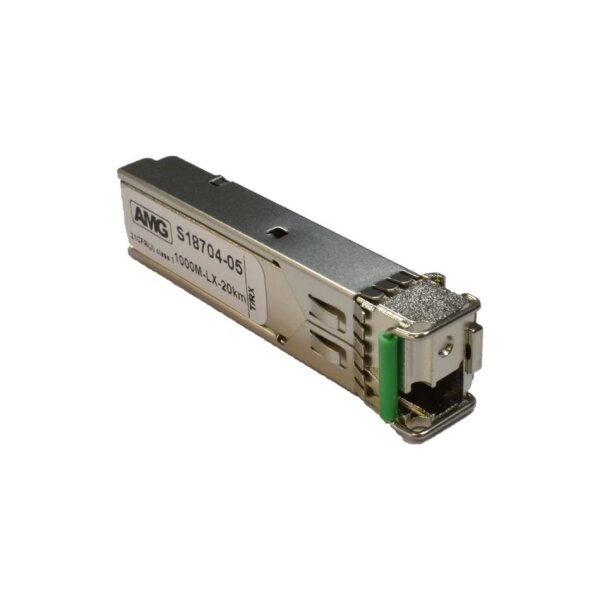 AMG Systems SFP-SM-1G-BX20-55 SFP, 1Gb/s, Einfaser, Singlemode, 20km Reichweite (Tx: 1550 nm, Rx: 1310 nm), LC