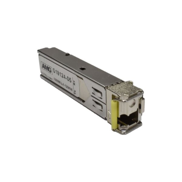 AMG Systems SFP-SM-1G-BX120-55 SFP, 1Gb/s, Einfaser, Singlemode, 120km Reichweite (Tx: 1510nm, Rx: 1490 nm), LC