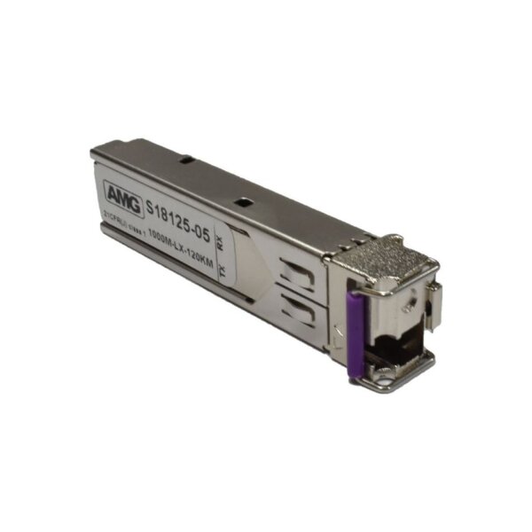 AMG Systems SFP-SM-1G-BX120-49 SFP, 1Gb/s, Einfaser, Singlemode, 120km Reichweite (Tx: 1490 nm, Rx: 1550nm), LC