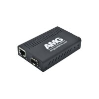 AMG Systems AMG210M-1X-1XS Medienkonverter, ohne SFP, 0°C bis 50°, 1 x 10GB RJ45, 1 x 1/2,5G/10G SFP Slot