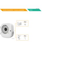 eneo AK-20 Kamera Anschlussbox für Wand- und Deckenmontage, Bullet Kameras der IN-Serie