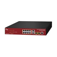 IFS ES2402-8P-2C-V3 Fast Ethernet PoE-AT Switch, managed, 8 Ports PoE, 2x Gig Uplinks, Web Smart