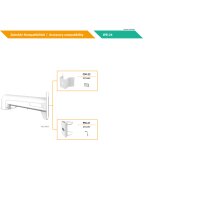 eneo WB-24 Wandhalter für Dual Kamera Anschlussbox AK-24