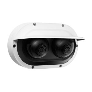 Hanwha Vision SBV-215WCW Wetterschutzdach, für Hanwha Techwin Multisensor Kameras, Kunststoff, Außen, Weiß
