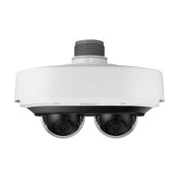 Hanwha Vision SBP-215HMW Flanschplatte für Hänge Montage, für Hanwha Techwin Domes, Aluminium, Weiß