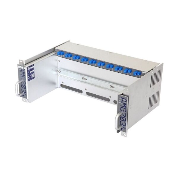 AMG Systems AMG2034-1256-RP-AD "Baugruppenträger für AMG Hutschienengeräte, ausziehbar, 4HE, 19"", 1 x 12VDC, 1 x 56VDC"