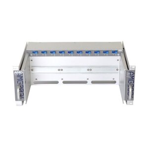 AMG Systems AMG2034-12-RP-DD "Baugruppenträger für AMG Hutschienengeräte, ausziehbar, 4HE, 19"", 2 x 12VDC"