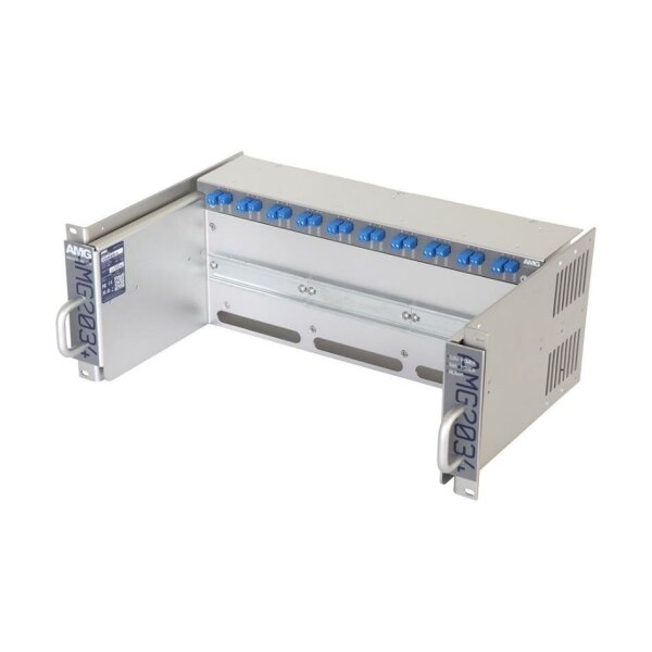 AMG Systems AMG2034-1256-DD "Baugruppenträger für AMG Hutschienengeräte, ausziehbar, 4HE, 19"", 1 x 12VDC, 1 x 56VDC"