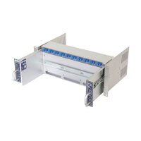AMG Systems AMG2034-1256-DD "Baugruppenträger für AMG Hutschienengeräte, ausziehbar, 4HE, 19"", 1 x 12VDC, 1 x 56VDC"