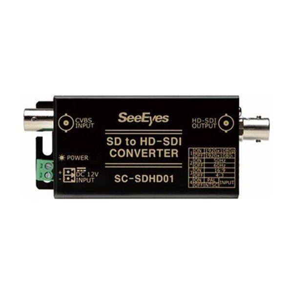 SeeEyes SC-SDHD01 Medienkonverter, Analog nach HD-SDI, bis 1080p60, 12VDC
