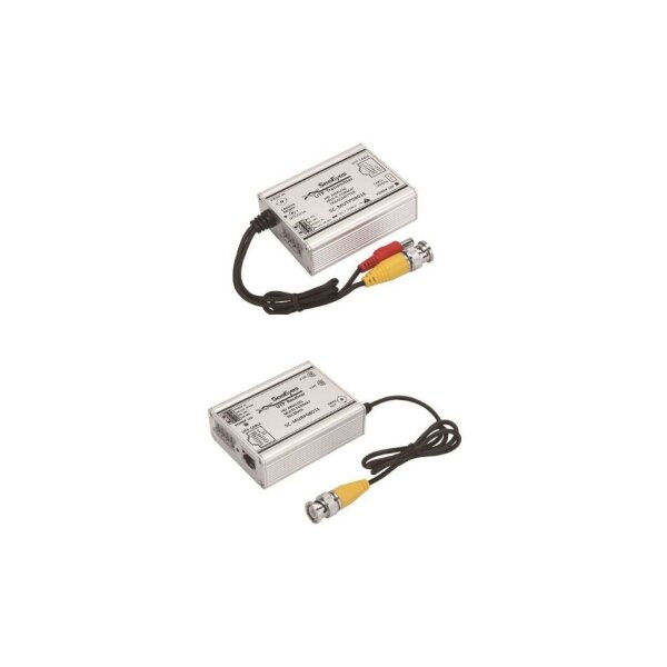 SeeEyes SC-MUCP0801E 1-Kanal aktiver UTP-Sender, Empfänger Set, AHD, TVI, CVI und CVBS, CAT.5e