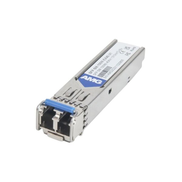 AMG Systems SFP-SM-100M-EX40-31 SFP, 100Mb/s, Doppelfaser, Singlemode, 40km Reichweite Tx/Rx: 1310nm, LC, DDM