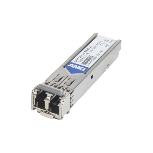 AMG Systems SFP-CW-1G-EX40-27 SFP, 1Gb/s, Doppelfaser, Singlemode, 40km Reichweite Tx/Rx: 1270nm, LC, DDM, DWDM