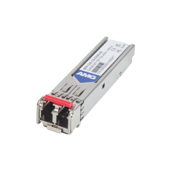 AMG Systems SFP-CW-1G-EX40-43 SFP, 1Gb/s, Doppelfaser, Singlemode, 40km Reichweite Tx/Rx: 1430nm, LC, DDM, DWDM