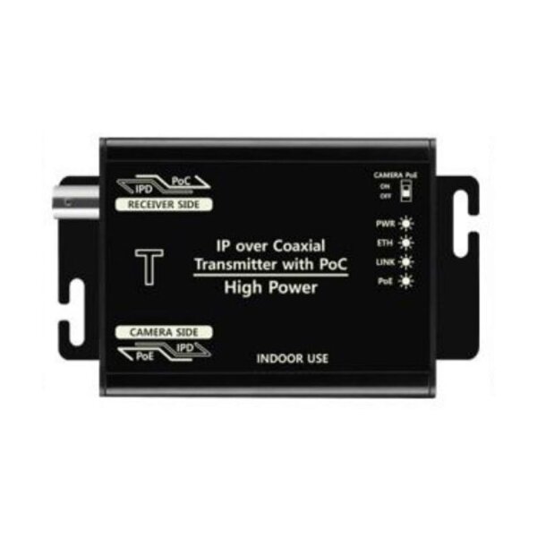 SeeEyes SC-IPC601T 1-Kanal-IP Transmitter, Sender PoE über Coax, High Power, 60W, Hohe Reichweite bis 700m