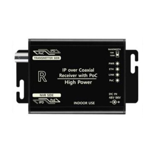 SeeEyes SC-IPC601R 1-Kanal-IP Empfänger, PoE über Coax, High Power 60W , Hohe Reichweite bis 700m