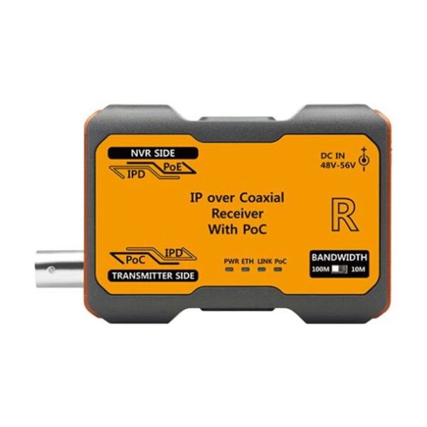 SeeEyes SC-IPR07P Medienkonverter, 1-Kanal, Ethernet über Koax, Empfänger, Reichweite 1000m
