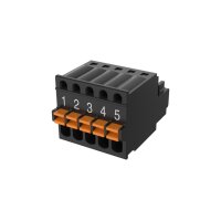 AXIS TU6008 CONN 5-PIN 2.5MM 10P Steckverbinder, 5-pin,10er-Pack, erweiterter Steckverbinder für RS232/RS485, für AXIS F91