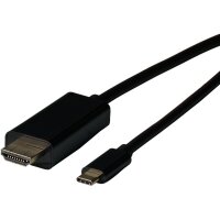 jetrics cable USBC-HDMI-2 USB Typ-C - HDMI Kabel 4K60Hz USB Typ C Stecker - HDMI Stecker 2m, schwarz