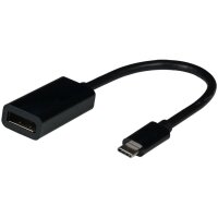 jetrics cable USBC-DP-Adapter USB Typ-C - DP1.4 Adapter, USB Typ C Stecker - DP Buchse 8K60Hz, schwarz