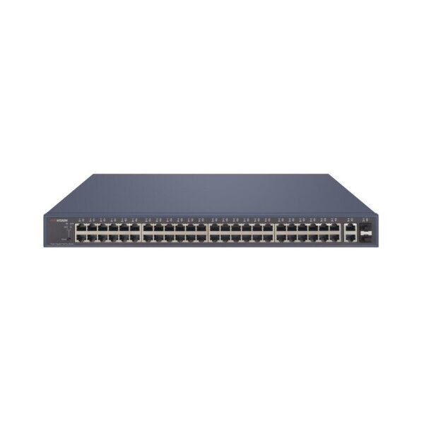 Hikvision DS-3E1552P-SI(O-STD) Ethernet Switch, smart managed 48x RJ45, 2x Gigabit RJ45, 2x SFP, 230VAC, PoE