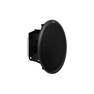 Hanwha Vision SPA-C100B IP Deckeneinbaulautsprecher, unterstützt PoE und PoE+, Farbe Schwarz