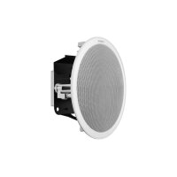 Hanwha Vision SPA-C100W IP Deckeneinbaulautsprecher, unterstützt PoE und PoE+, Farbe Weiß