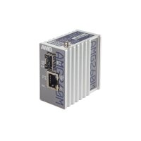 AMG Systems AMG260M-1F-1S-PD Industrieller Mini Medienkonverter, 1 x 10/100BT RJ45 , 1 x 100/1000FX SFP Slot, ohne SFP, DIP Switch, DIN Rail / Wandmontage