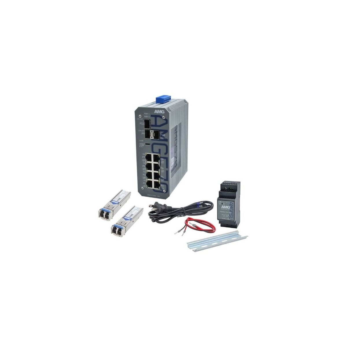 AMG Systems AMG570-8G-3S-KS1 Industrieller 11 Port Managed S