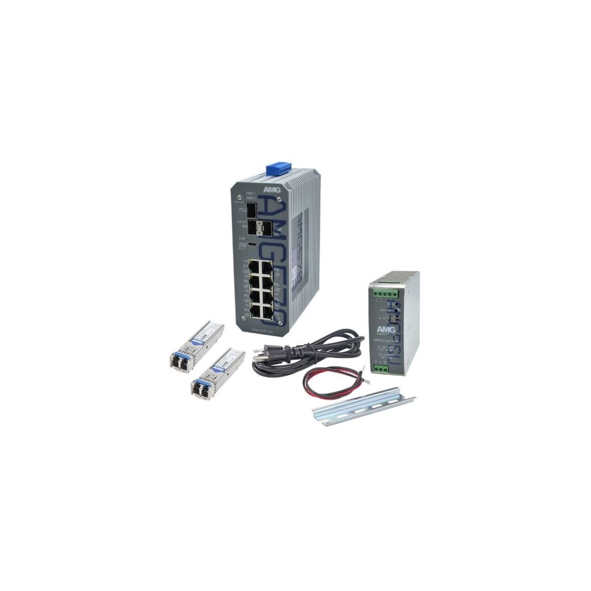 AMG Systems AMG570-4GBT-4G-3S-P360-KS1 Industrieller 11 Port