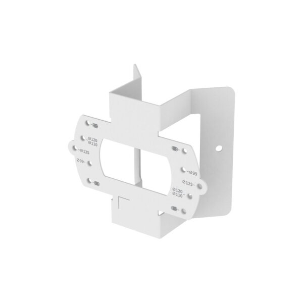 Hanwha Vision SBD-140KMB Eckmontageadapter Abmessungen 121x102.5mm Gewicht 200g, RAL9003