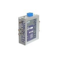 AMG Systems AMGFIB-2VT-M1A Industrieller 2-Kanal CVI/TVI/AHD/CVBS Video Transmitter, Multimode 500 m, 1 Faser, 1310nm ST Connector, 12-36 VDC / 24 VAC Eingangsspannung