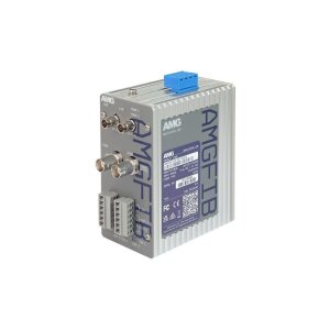 AMG Systems AMGFIB-1VR-3CC-M1B-D Dual Industrieller 1-Kanal CVI/TVI/AHD/CVBS Video Empfänger 2x Kontakt in Videorichtung, 1x in Return, Multimode 1 km, 1 Faser, 1550nm