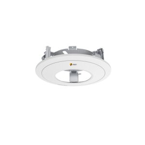eneo IND-FMH2 Deckeneinbauadapter mit Abdeckring weiß, für Domekamera der IN-Serie