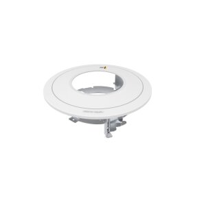 eneo IND-FMH2 Deckeneinbauadapter mit Abdeckring weiß, für Domekamera der IN-Serie