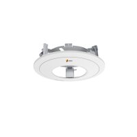 eneo IND-FMH2 Deckeneinbauadapter mit Abdeckring weiß, für Domekamera der IN-Serie