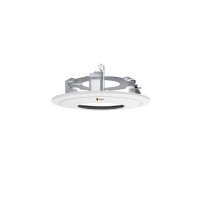 eneo IND-FMH2 Deckeneinbauadapter mit Abdeckring weiß, für Domekamera der IN-Serie